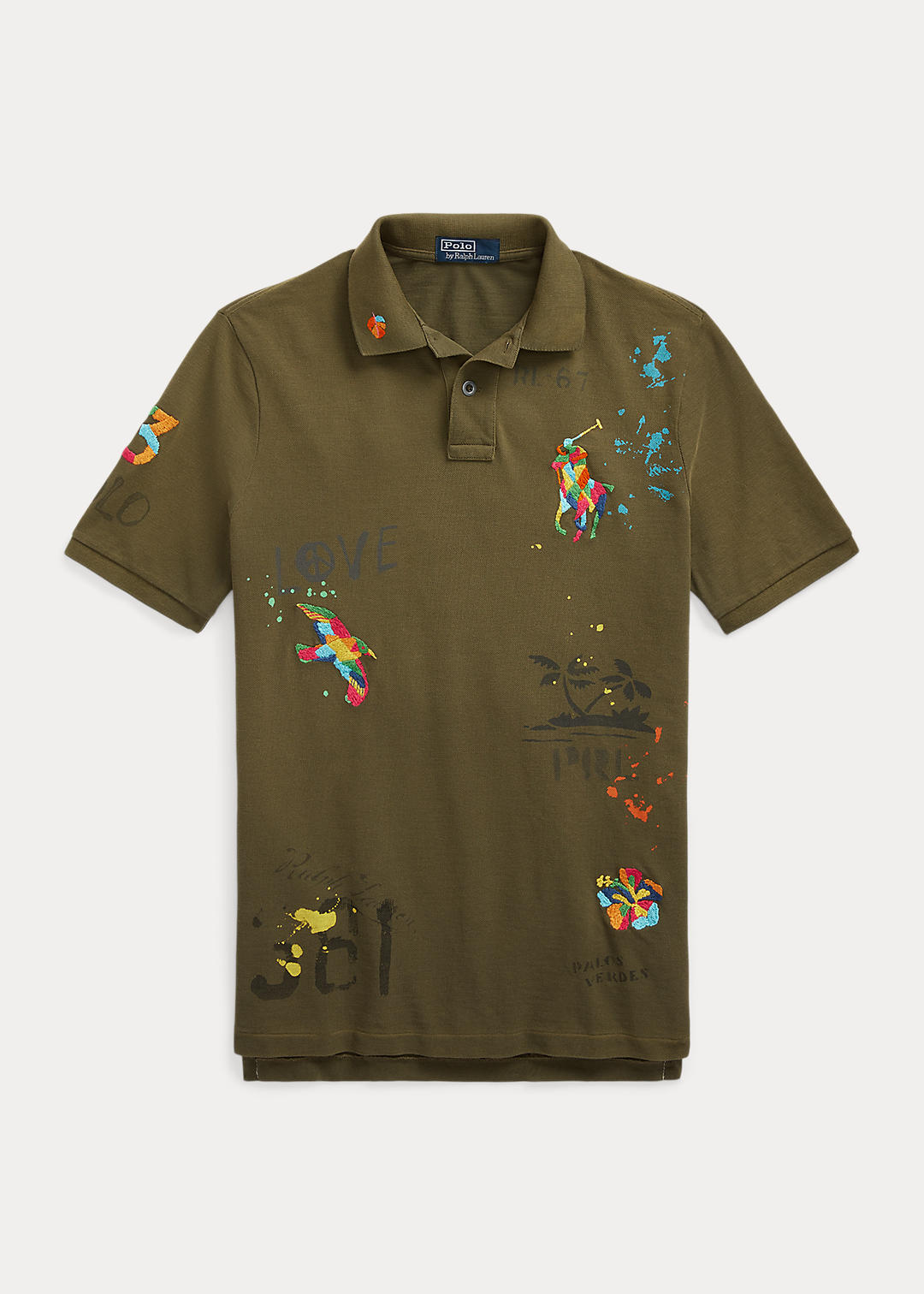 Classic Fit Mesh Graphic Polo Shirt | Ralph Lauren