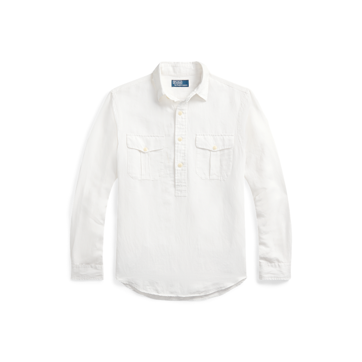 Classic Fit Linen-Silk Popover Shirt | Ralph Lauren