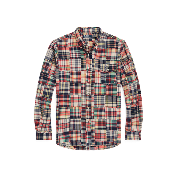 Classic Fit Madras Patchwork Shirt