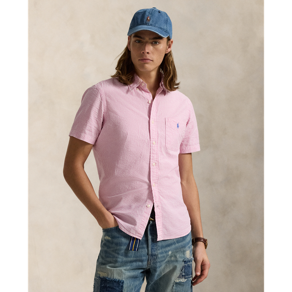 RL Prepster Classic Fit Seersucker Shirt