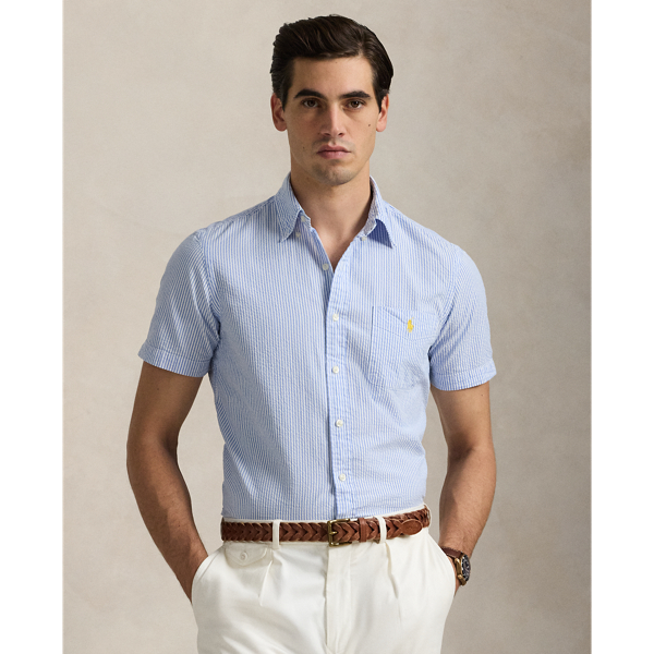 RL Prepster Classic Fit Seersucker Shirt