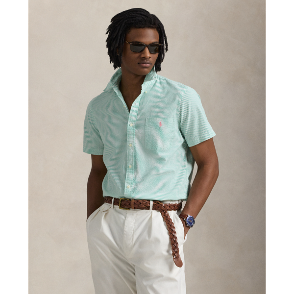 RL Prepster Classic Fit Seersucker Shirt