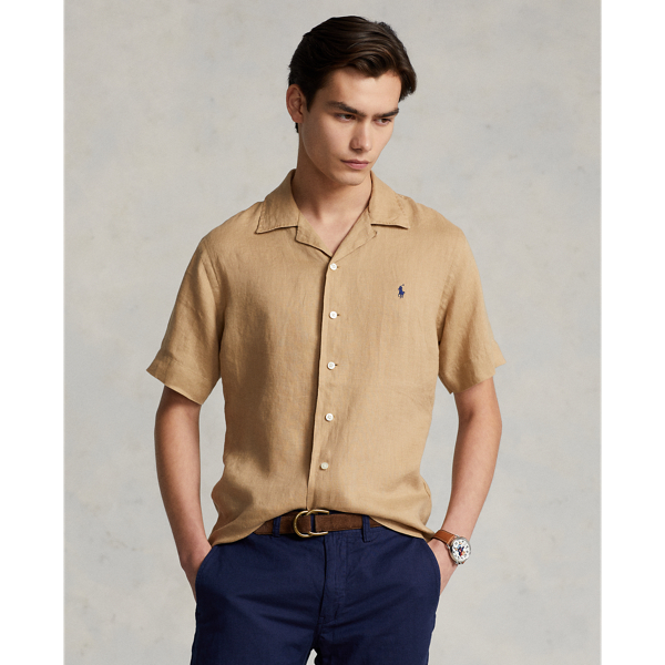 Classic Fit Linen Camp Shirt Polo Ralph Lauren 1