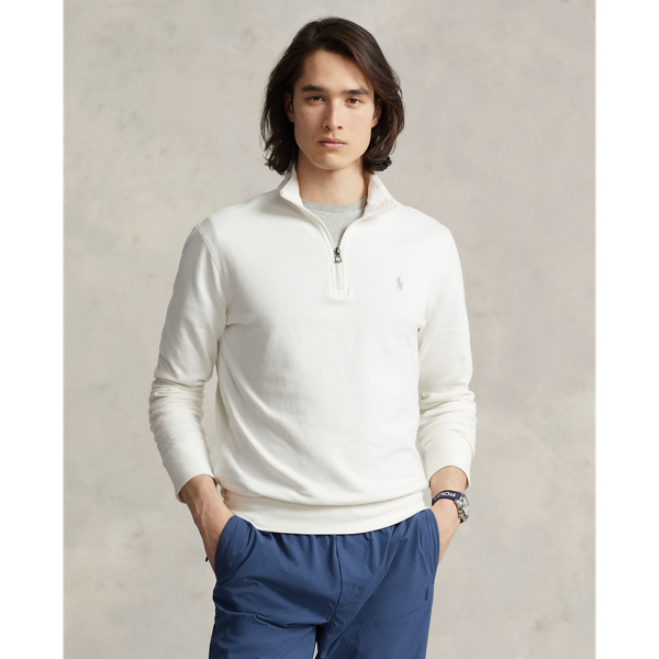 Luxury Jersey Quarter-Zip Pullover