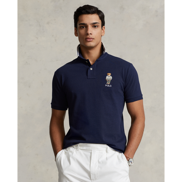 Custom fit bear mesh polo 2025