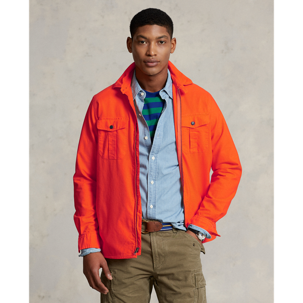 Garment-Dyed Oxford Overshirt Polo Ralph Lauren 1