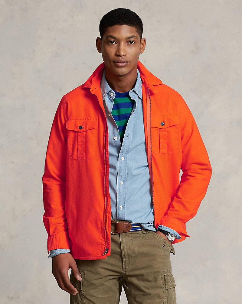 Garment-Dyed Oxford Overshirt Polo Ralph Lauren 1