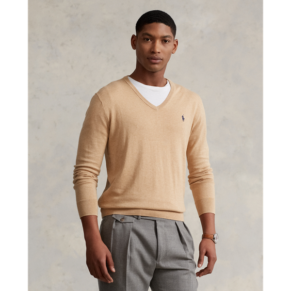 Slim Fit Textured Cotton Jumper