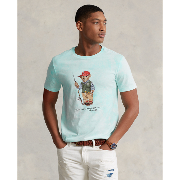 Custom Slim Polo Bear Tie-Dye T-Shirt Polo Ralph Lauren 1