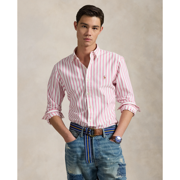 Camicia Oxford a righe Custom-Fit