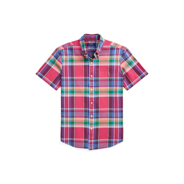 Classic Fit Plaid Oxford Shirt