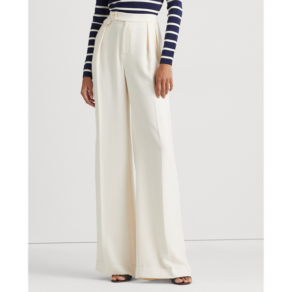 Georgette wide leg pants outlet
