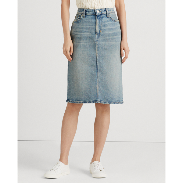 Lauren ralph lauren denim sales skirt