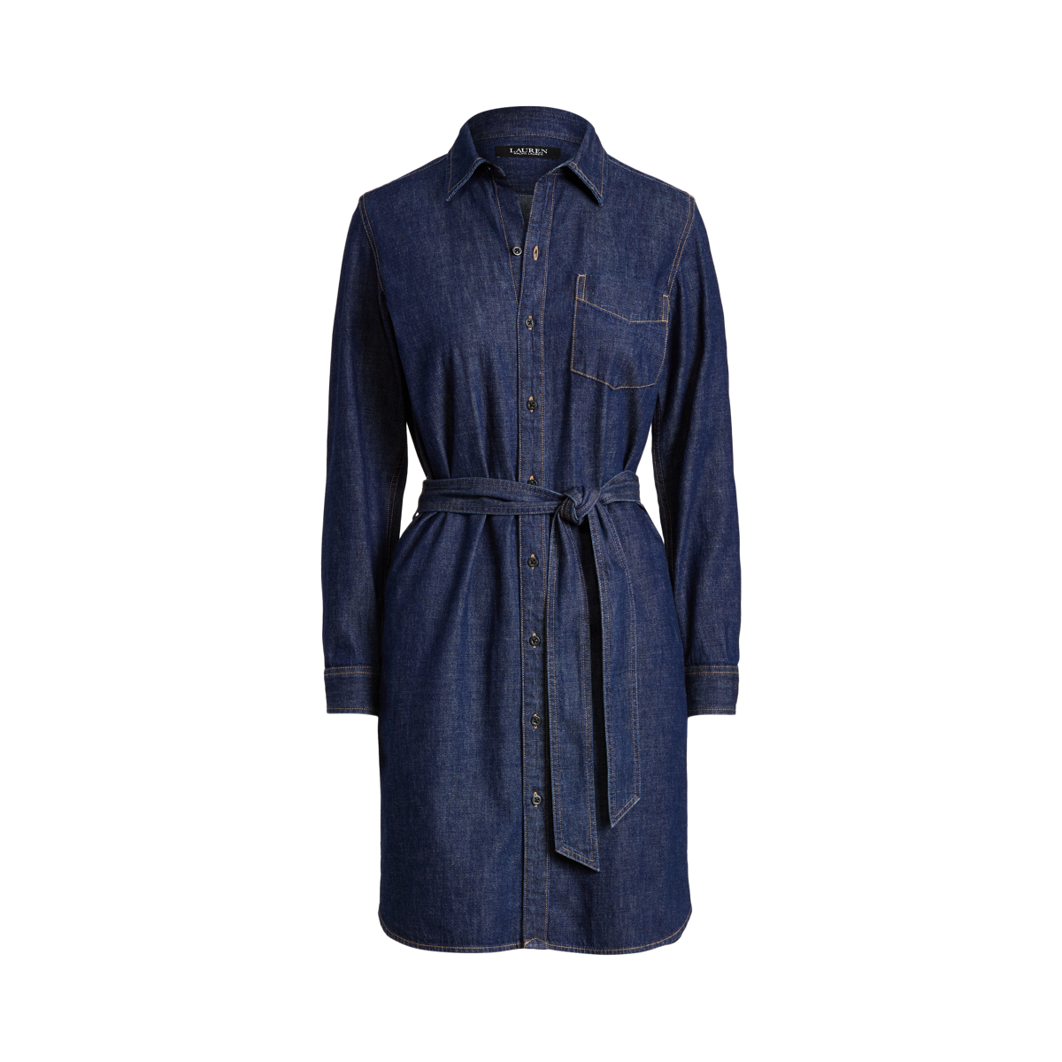 Belted Denim Shirtdress Ralph Lauren