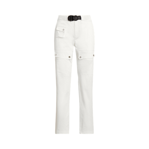 Belted Sateen Cargo Trouser