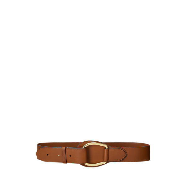 Leather Wide D-Ring Belt Lauren 1