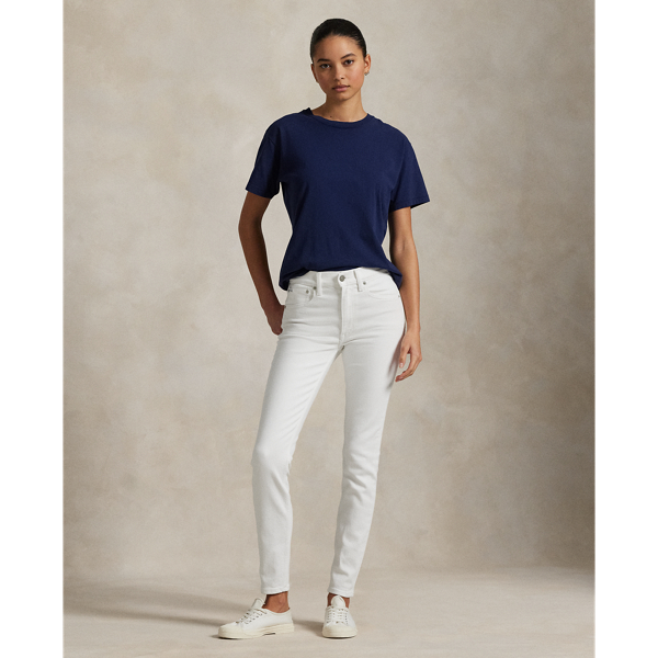 Super-slim jeans met halfhoge taille