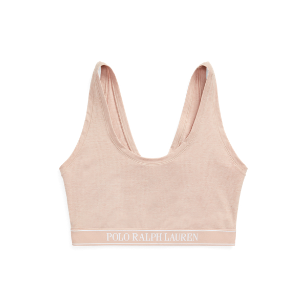 Repeat-Logo Scoop Cropped Tank Polo Ralph Lauren 1