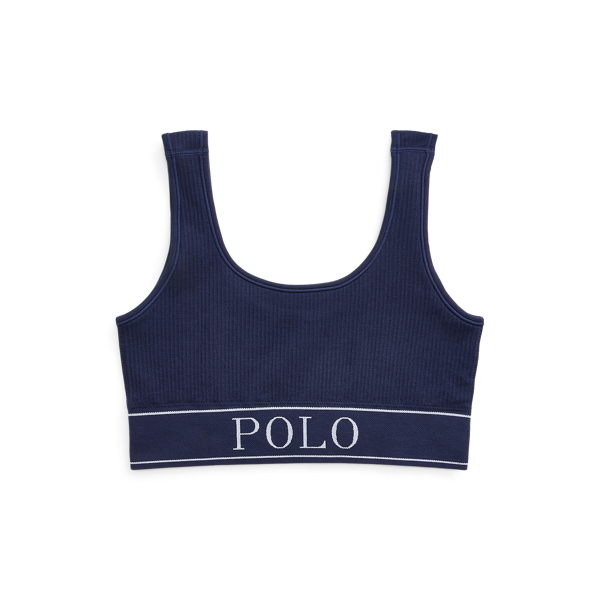 Seamless Cropped Scoopneck Tank Polo Ralph Lauren 1