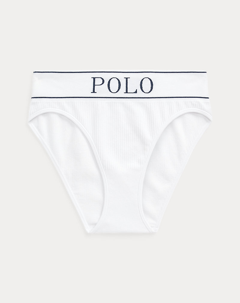 Cuecas de cintura alta sem costuras logo Polo Ralph Lauren 1