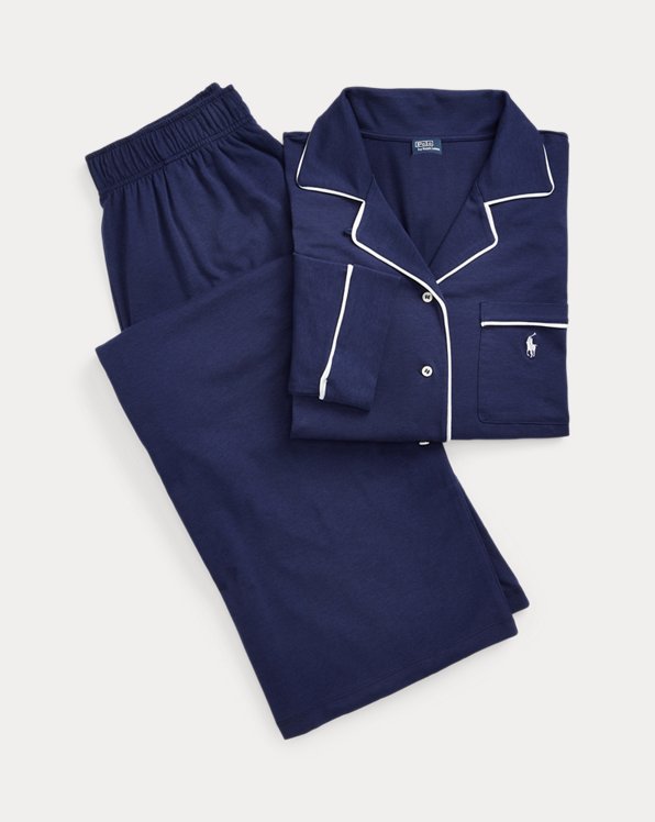 Long-Sleeve Jersey Pyjama Set