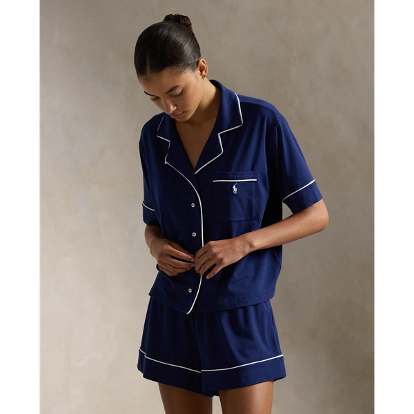 Short-Sleeve Jersey Pajama Set