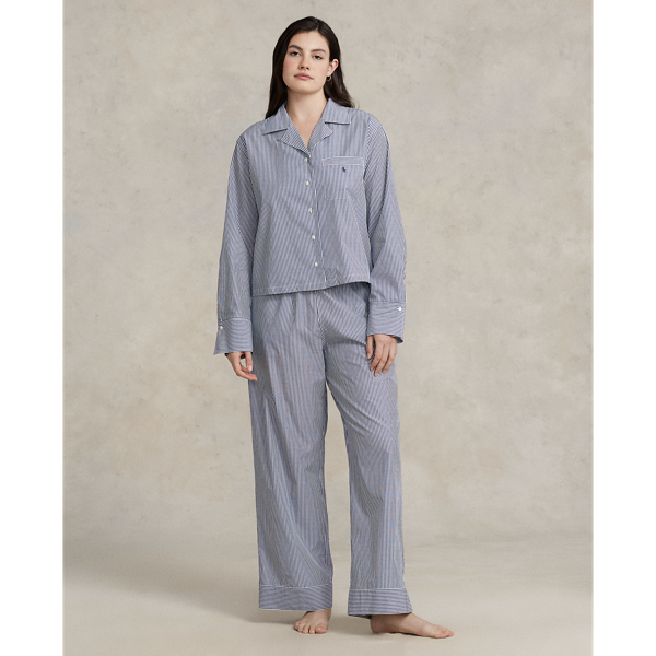 Long-Sleeve Poplin Pajama Set Polo Ralph Lauren 1