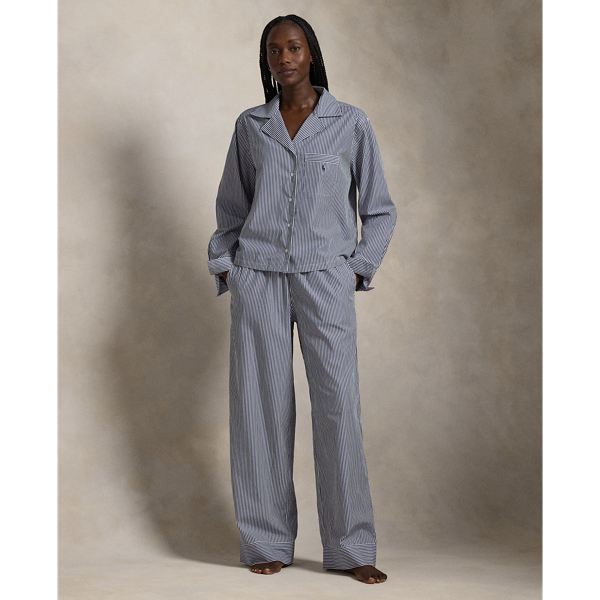 Long-Sleeve Poplin Pyjama Set