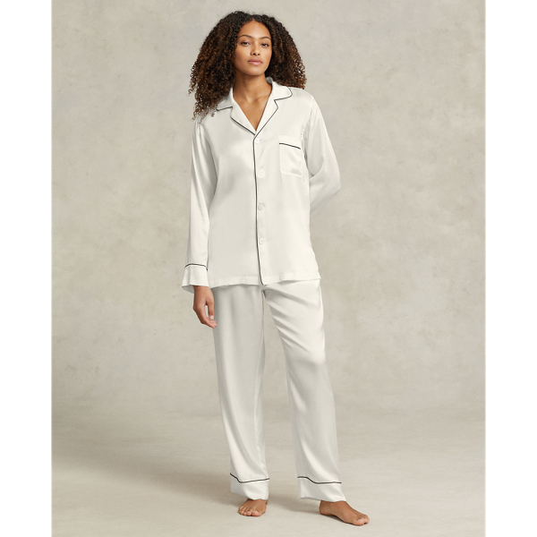 Stretch Silk Long-Sleeve Pyjama Set