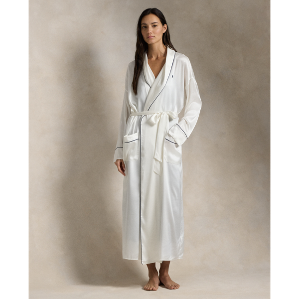 Stretch Silk Bath Robe
