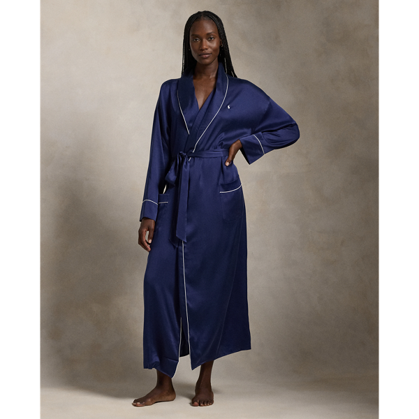 Stretch Silk Bath Robe