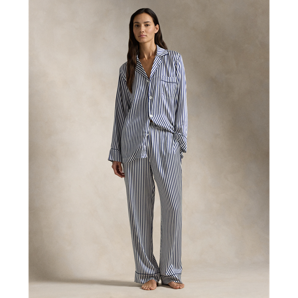 Pyjama-Set aus Seide mit langen Ärmeln