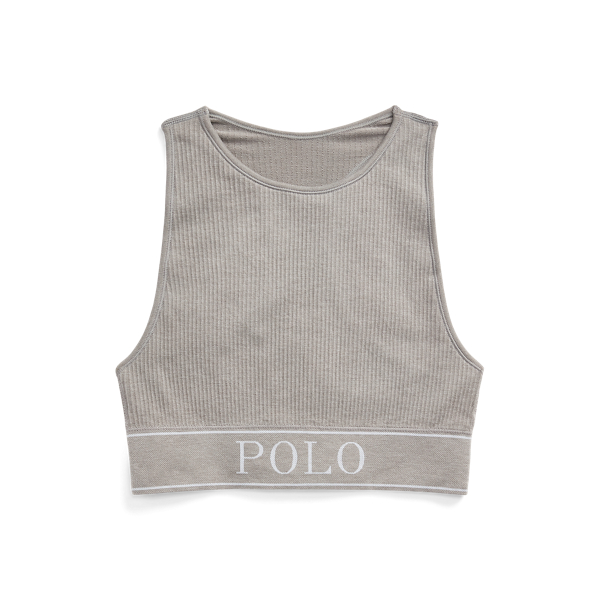 Seamless Cropped Jewelneck Tank Polo Ralph Lauren 1