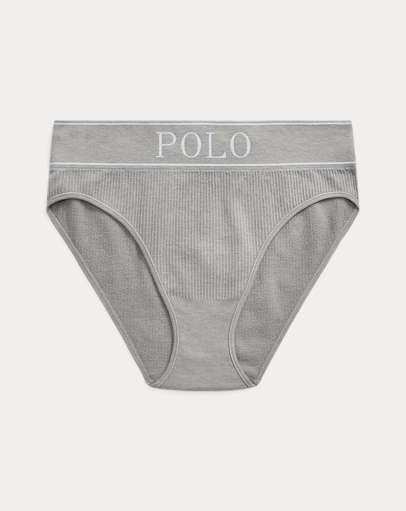 Cuecas de cintura alta sem costuras logo Polo Ralph Lauren 1