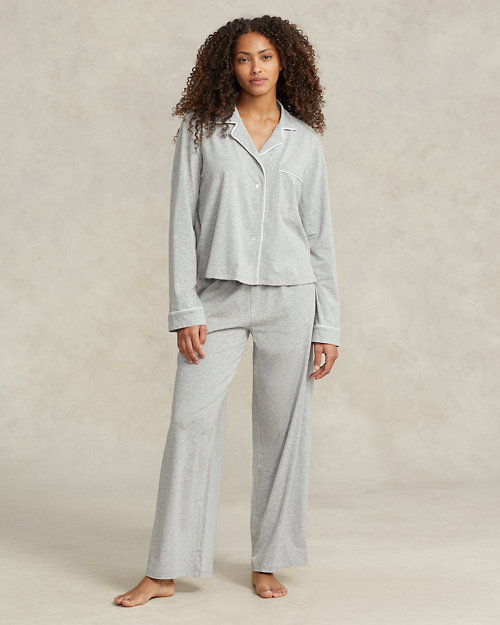 Jersey Long-Sleeve Pajama Set