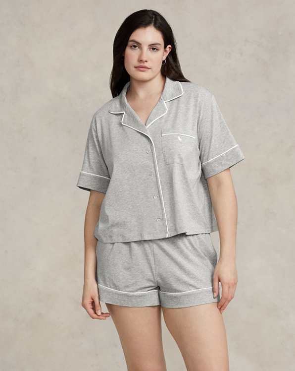 Short-Sleeve Jersey Pyjama Set