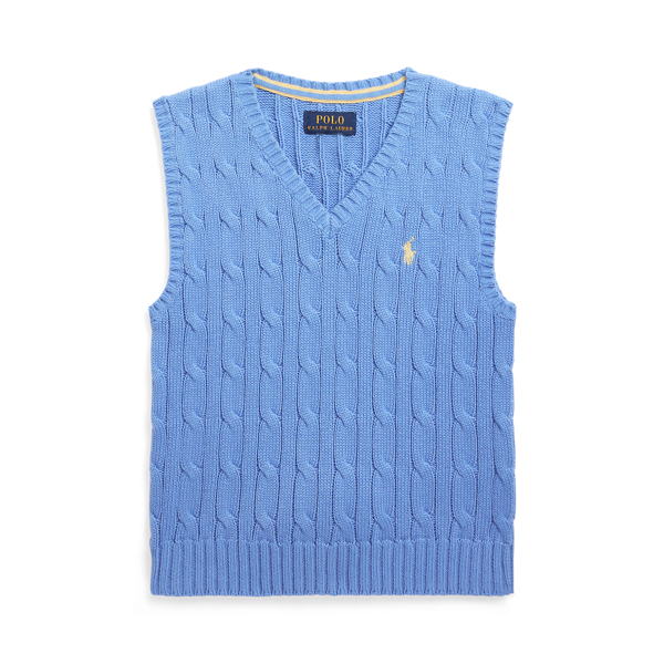 Cable-Knit Cotton Jumper Vest