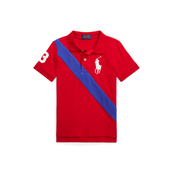 Big Pony Cotton Mesh Polo Shirt