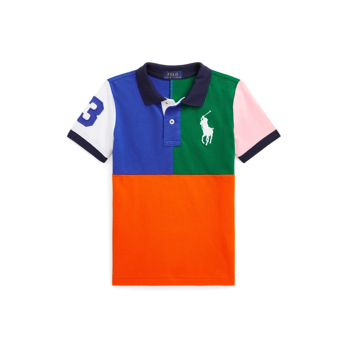 NEW Polo Ralph Lauren Womens Polo Shirt! Pink Big Pony & Number 3