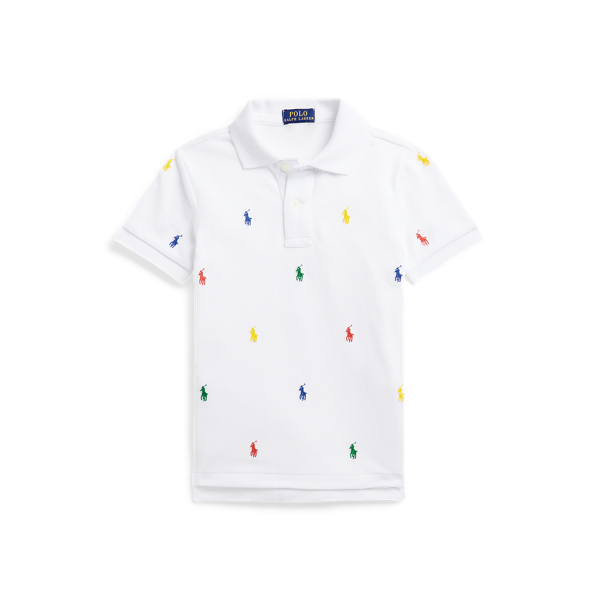 Polo Pony Cotton Mesh Polo Shirt