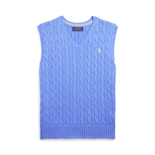 Cable-Knit Cotton Jumper Vest
