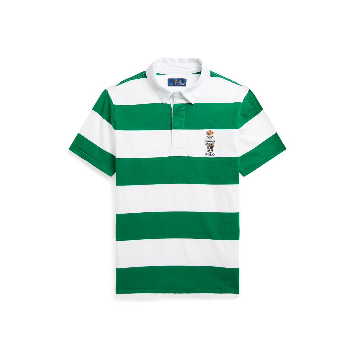 Polo Bear Striped Cotton Rugby Shirt | Ralph Lauren