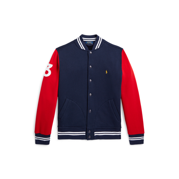 Crest Fleece Baseball Jacket