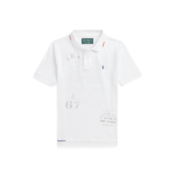 Cotton Mesh Graphic Polo Shirt Ralph Lauren