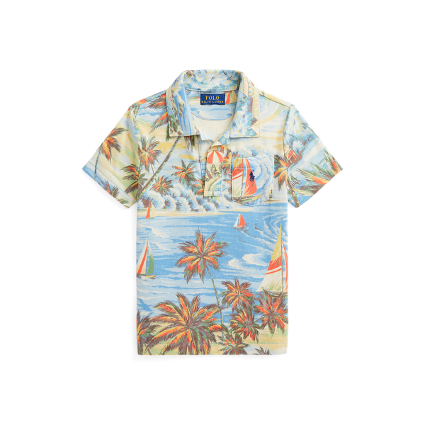 Tropical print deals polo shirts