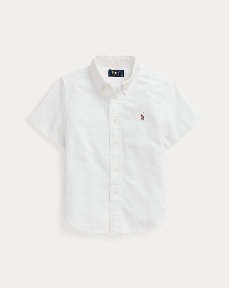 Cotton Oxford Short-Sleeve Shirt Boys 2-7 1