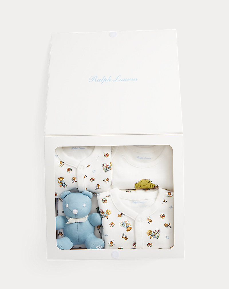 Polo Bear Cotton 5-Piece Gift Set Baby Boy 1