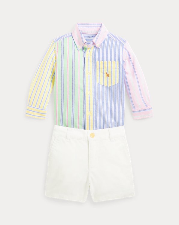 Oxford Fun Shirt and Chino Short Set