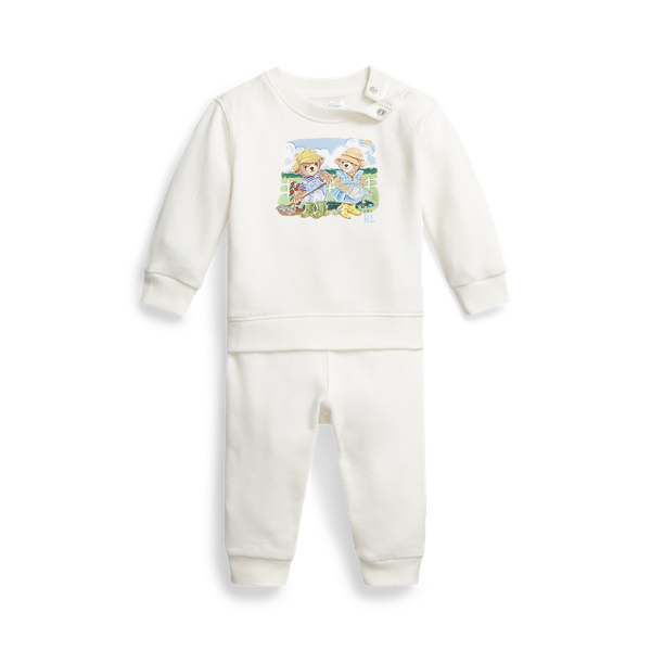 Polo Bear Fleece Sweatshirt &amp; Trouser Se Baby Boy 1