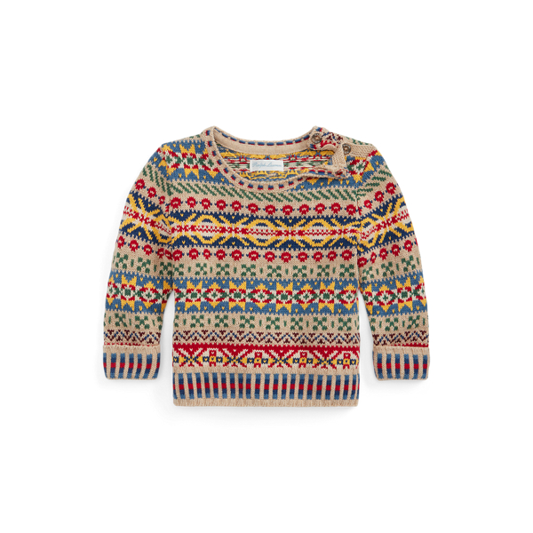 Fair Isle Cotton-Blend Sweater
